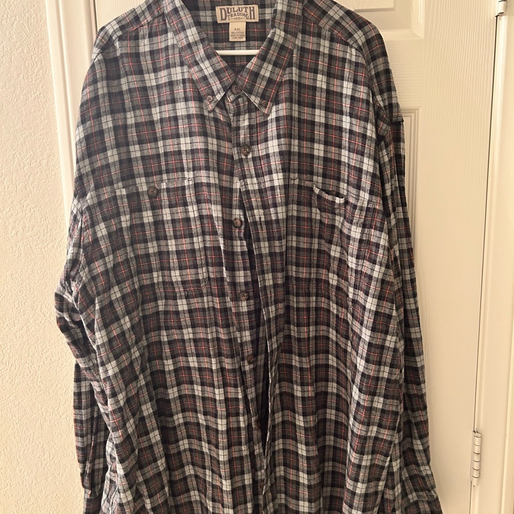 Duluth Trading Co Men's Multi-Color Plaid Shirt